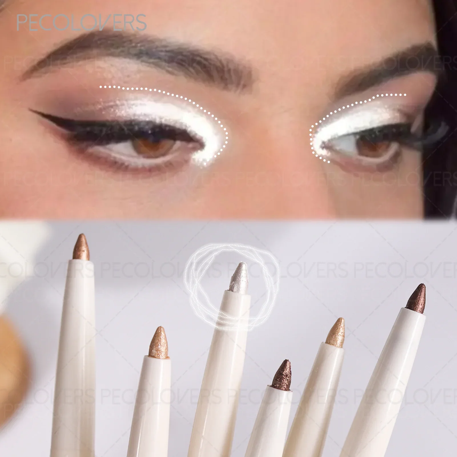 Pearlescent Waterproof Eye Shadow Pen Lying Silkworm Eyeshadow Pencil