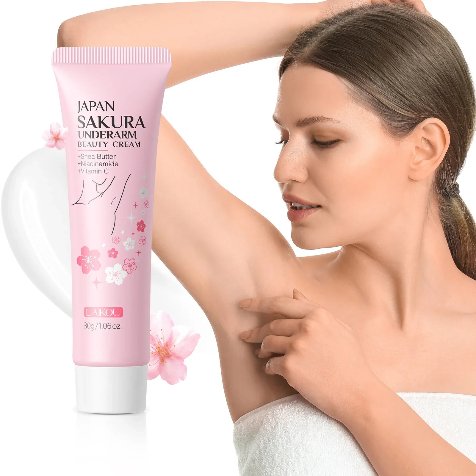 Laikou Sakura Underarm Cream Knee Buttocks Dark Skin Improve