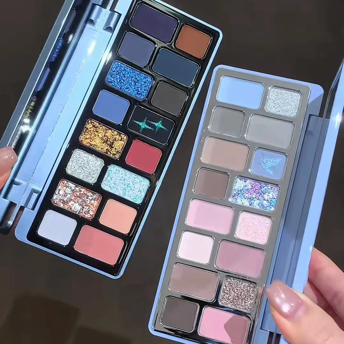 Eyeshadow Palette Cheeryep Matte Powder Glitter Shadow Chameleon